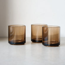 Load image into Gallery viewer, Hasami 350ml Glass Tumbler Set of 3 - Amber
