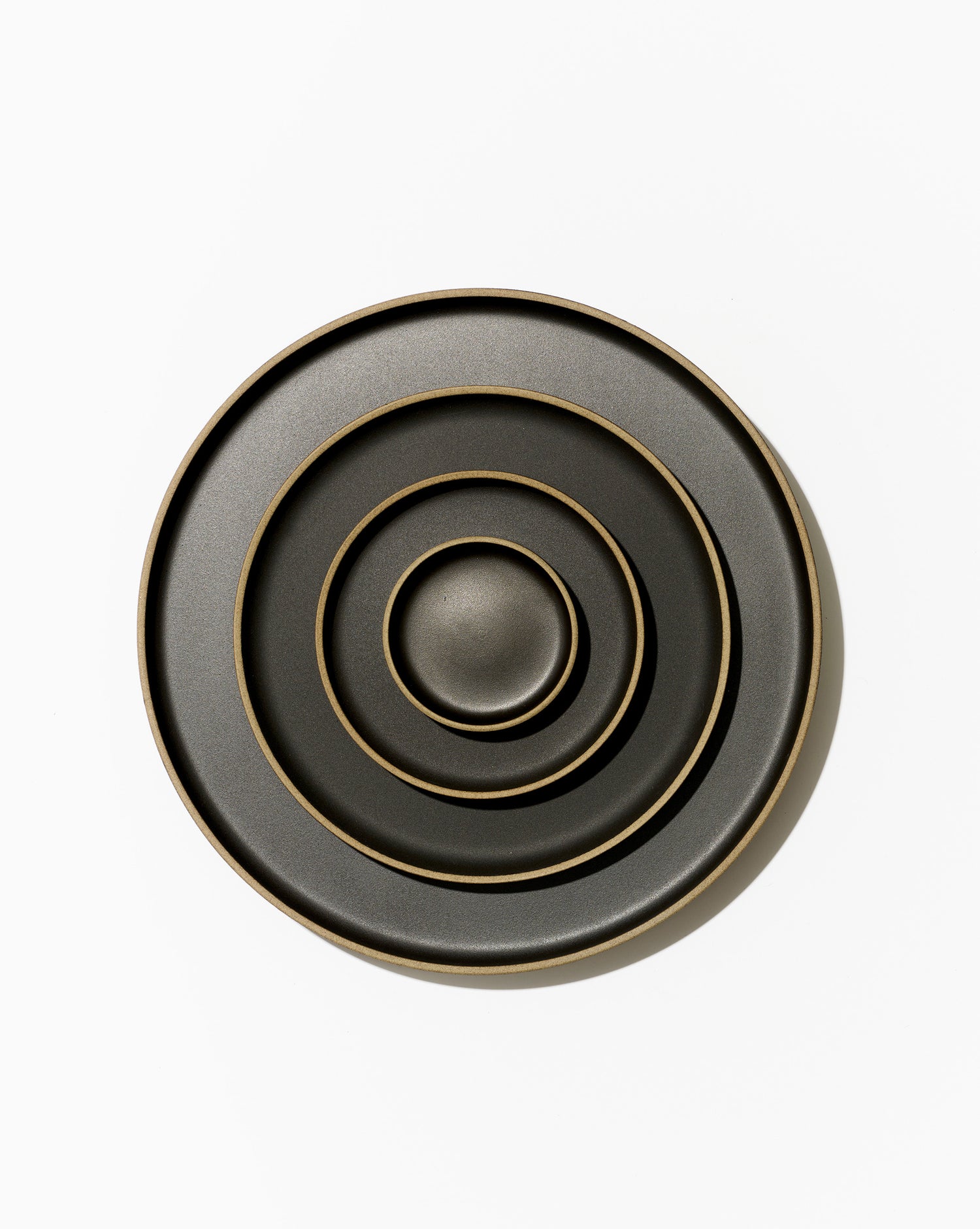 Hasami Plates – Black Glaze