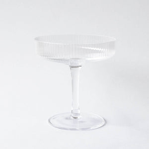 Ferm Living Ripple Champagne Saucers – Set of 2