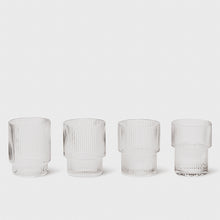 Load image into Gallery viewer, Ferm Living - Ripple Glasses (Set of 4) - Clear